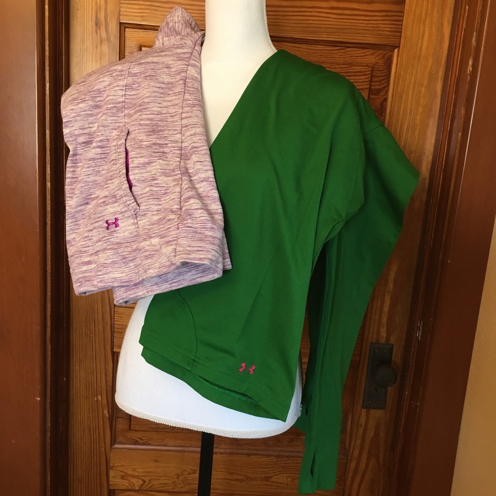 Two Under Armour Tops - Large